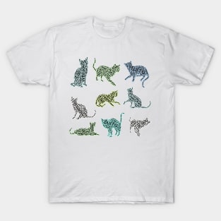 Ransom Note Style Cat Stickers T-Shirt